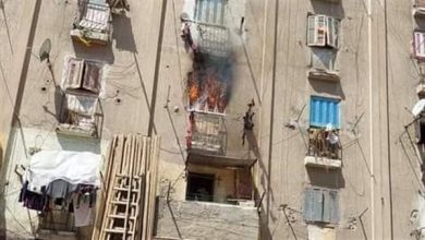 إخماد حريق التهم 3 شرفات سكنية بمنطقة المتراس غربي الإسكندرية