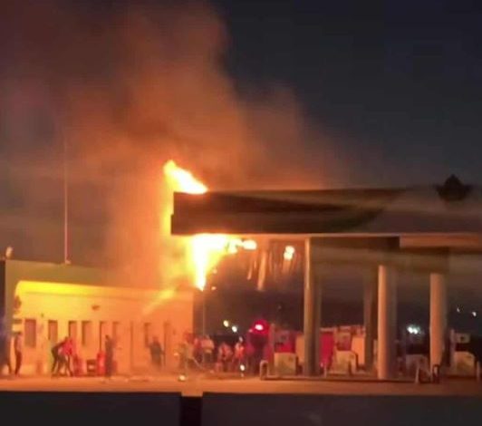إخماد حريق بمحطة بنزين بالكيلو 21 غربي الإسكندرية