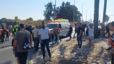 اصابة 9 مستوطنين في عملية دهس في منطقة مفترق بيت ليد قرب نتانيا..