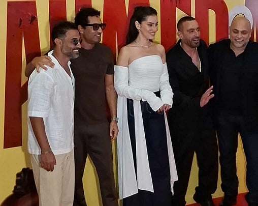 السقا وفهمي يحضران العرض الخاص لفيلم أحمد وأحمد وسط أجواء فنية وحكاية غامضة