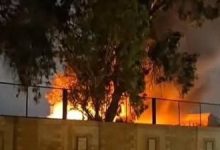 السيطرة على حريق بورشة السكة الحديد بطريق الحسينية في الزقازيق