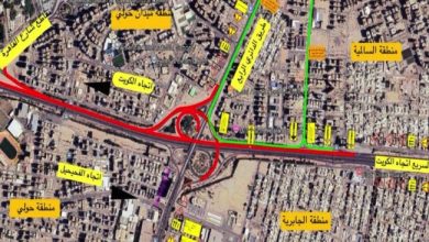 «الطرق»: إغلاق حارتين على طريق الفحيحيل باتجاه العاصمة 25 يوماً.. للصيانة الجذرية