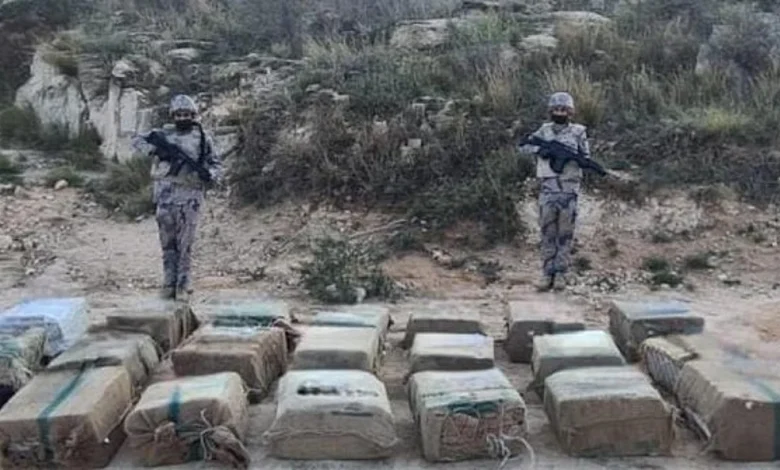 القبض على مخالفين لنظام أمن الحدود لتهريبهما 180 كيلوجرامًا من القات بجازان