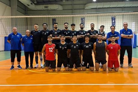 المنتخب الوطني للكرة الطائرة يلتقي نظيره السعودي غدا