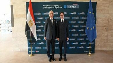النائب العام يشارك في اجتماعات اليوروميد بلاهاي.. ويبحث مع رئيس «يوروچست» سبل التعاون القضائي والتدريب