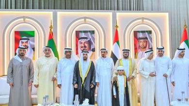 بالفيديو والصور.. حاكم عجمان يحضر أفراح النعيمي والمسيبي