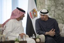 رئيس الدولة يستقبل عمار بن حميد في قصر البحر في أبوظبي