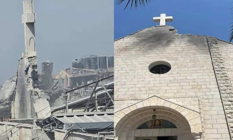 شهيدان وعشرات الاصابات بينهم كاهن رعية كنيسة “دير اللاتين” بقصف إسرائيلي في غزة