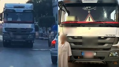 ضبط سائق سيارة نقل لاتهامه بتعريض حياة المواطنين للخطر بالسير عكس الاتجاه في الدقهلية