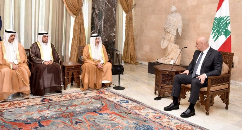 عون: نشكر الكويت أميراً وحكومة وشعباً على وقوفهم إلى جانب اللبنانيين في المحن