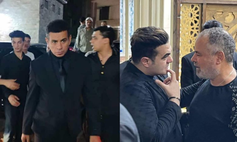 فنانون شعبيون في عزاء المطرب الشعبي أحمد عامر بالحامْدية الشاذلية