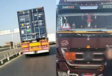 فيديو.. القبض على سائق نقل متهور هدد الأرواح على الطريق الإقليمي بالدقهلية