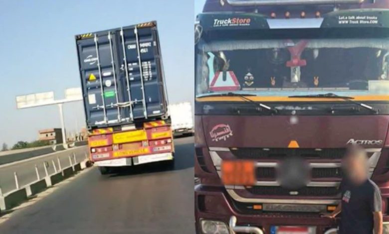 فيديو.. القبض على سائق نقل متهور هدد الأرواح على الطريق الإقليمي بالدقهلية