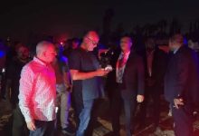 محافظ القليوبية ومدير الأمن يتابعان جهود إخماد حريق زراعات النخيل بالخانكة