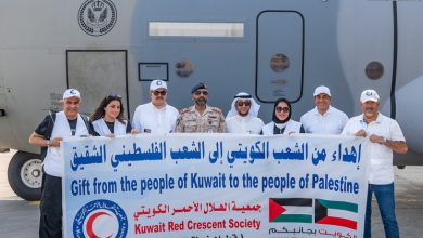 إقلاع أولى طائرات الإغاثة الكويتية الجديدة إلى غزة