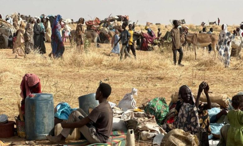 سودانيون يعيشون في العراء بدارفور