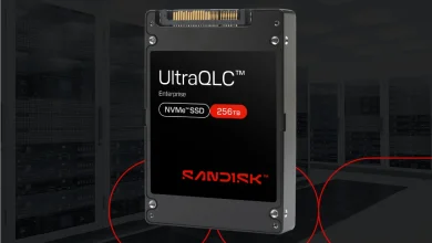 SanDisk تتفوق على Kioxia وتكشف عن SSD بسعة 256 تيرابايت