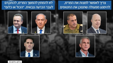 القناة 12 العبرية : قادة الأجهزة الأمنية الإسرائيلية يصرون على صفقة وسيدعمون زامير بجلسة الكابينيت