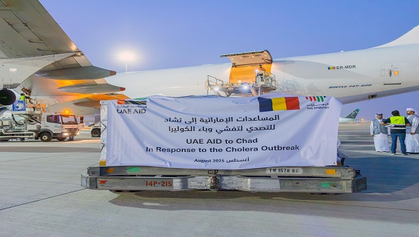 بالصور.. الإمارات ترسل 30 طناً من المساعدات الطبية العاجلة إلى تشاد لمواجهة وباء الكوليرا