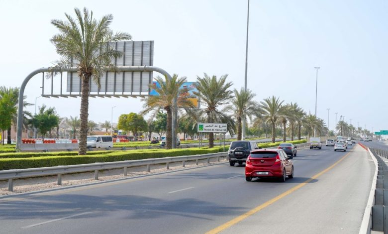 بالصور.. تحسينات مرورية على تقاطع ند الحمر للقادمين من شارعي رأس الخور والرباط