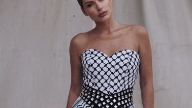 باميلا الكيك تتضامن مع أهل غزة وتوجه رسالة إنسانية بإطلالتها الأنيقة