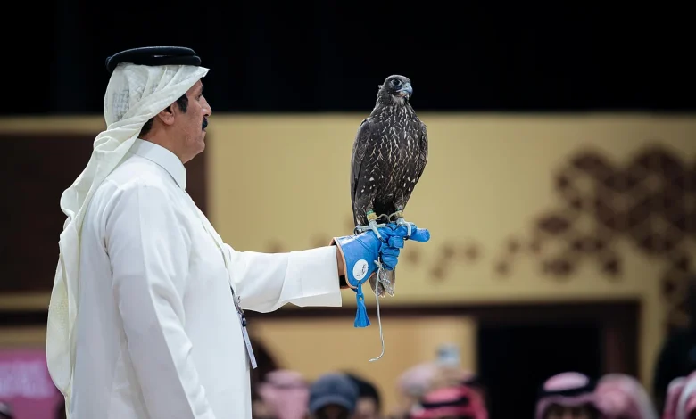 بيع صقرين بـ180 ألف ريال في الليلة الأولى لمنصة المزاد الدولي لمزارع إنتاج الصقور 2025
