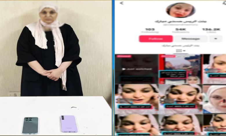 تجديد حبس المتهمة بادعاء النسب لمبارك والتشهير بالفنانة إيمان الطوخي لتحقيق أرباح من المشاهدات
