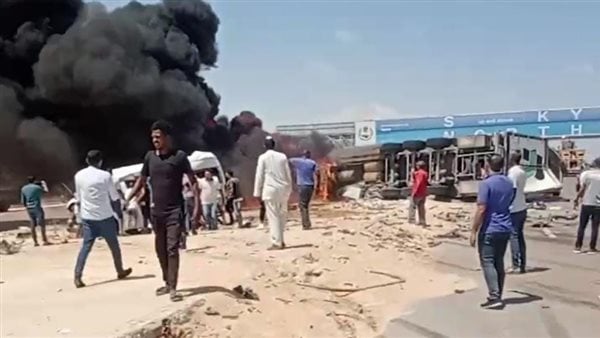 حبس السائق الليبي المتسبب بحادث طريق مطروح 4 أيام على ذمة التحقيقات
