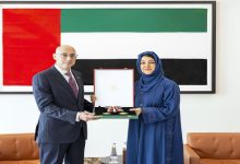 رئيس الدولة يمنح وسام الاستقلال من الطبقة الأولى للسفير الأوكراني