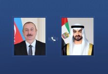 رئيس الدولة يهنئ رئيس أذربيجان باتفاق السلام الأذري - الأرميني التاريخي