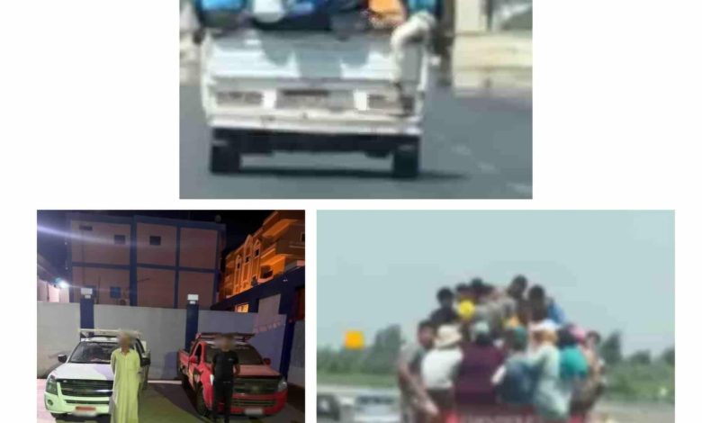 ضبط قائدي سيارتين ربع نقل بتهمة تعريض حياة المواطنين للخطر