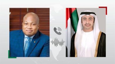 عبدالله بن زايد يُعزي وزير خارجية غانا بعد تحطم مروحية عسكرية