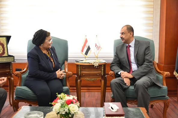 نائب وزير الصحة تبحث مع محافظ سوهاج عددا من الملفات الصحية والسكانية بالمحافظة