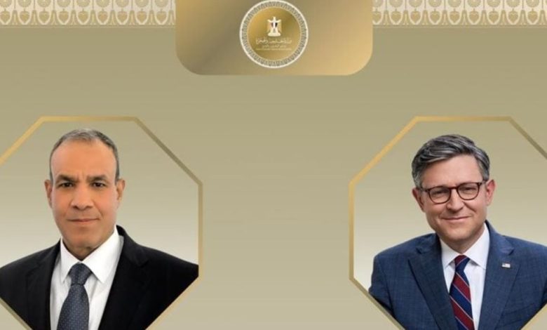 وزير الخارجية يؤكد لرئيس مجلس النواب الأمريكي الحرص على مواصلة التشاور والتنسيق مع الولايات المتحدة