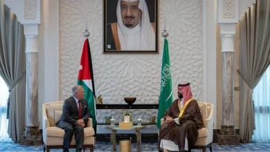 ولي العهد السعودي يستقبل ملك الأردن في نيوم