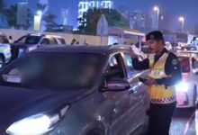 1078 مخالفة مرورية بحملة أمنية في ميدان حولي