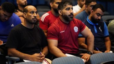 “28 مدرباً في دورة مدربي رفع الاثقال المتقدمين “
