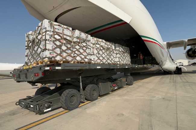 إقلاع الطائرة العاشرة من الجسر الجوي الكويتي الثاني لإغاثة غزة