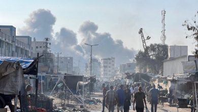 الجيش الإسرائيلي يقصف برج الرؤيا في حي تل الهوا جنوب غربي مدينة غزة