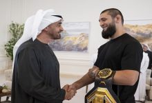 بالفيديو والصور.. رئيس الدولة يستقبل بطل العالم في الوزن المتوسط بمنافسات "UFC"