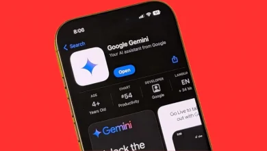 تطبيق Gemini الأول عالميًا في متجر آبل بفضل Nano Banana