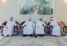 حمدان بن محمد يقدم واجب العزاء في وفاة حسين بن عبدالرحمن خانصاحب