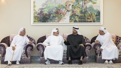 رئيس الدولة يقدم واجب العزاء في وفاة حسين خانصاحب