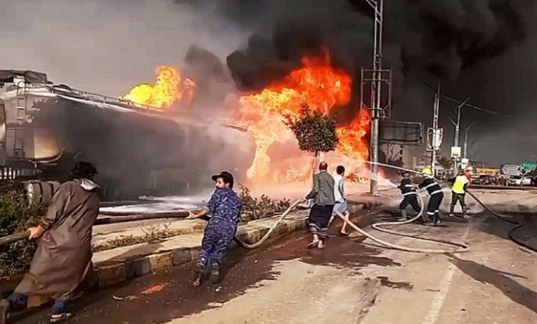 عدوان إسرائيلي على اليمن.. 12 غارة استهدفت ميناء الحديدة 
