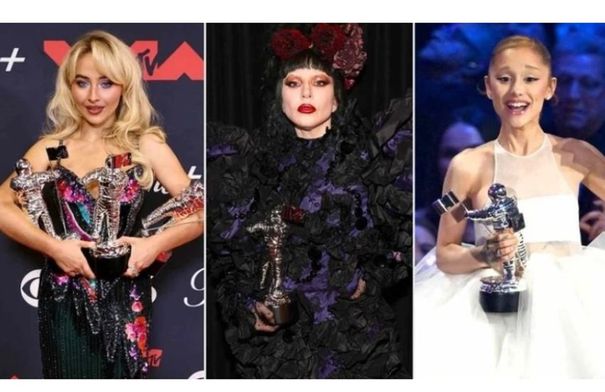 ليدي غاغا وأريانا غراندي تكتسحان جوائز MTV الموسيقية...