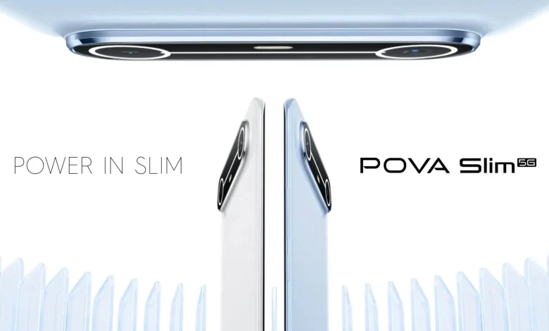 معرض IFA 25: هاتف Tecno Pova Slim يتحدّى Galaxy S25 Ultra في النحافة