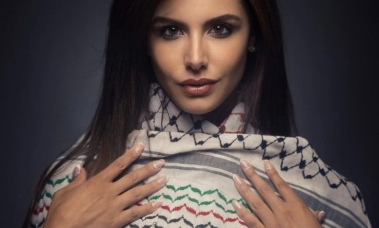 نادين أيوب أول ممثلة فلسطينية في ملكة جمال الكون