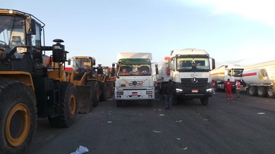 1625 شاحنة مساعدات ووقود تدخل غزة خلال أسبوع من معبر رفح