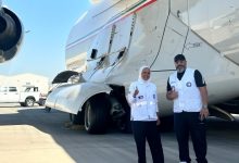 40 طناً من المواد الغذائية حملتها الطائرة الـ 15 إلى العريش ضمن الجسر الكويتي