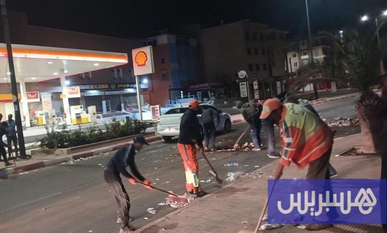 التخريب يوقف 15 شخصا في تزنيت